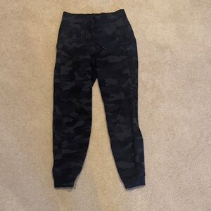 Lululemon Athletica Gray Camouflage Pants